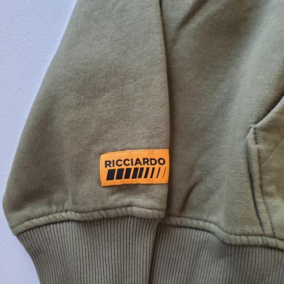 McLaren Ricciardo Pullover Hoodie Mens Medium Green F1 Racing Sweatshirt Stichd - Picture 3 of 12